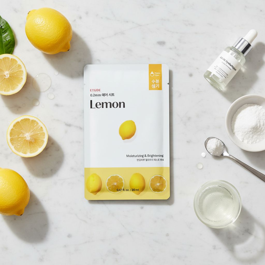 Etude House - 0.2 Therapy Air Mask Lemon — Masque tissu purifiant au citron - ingredients