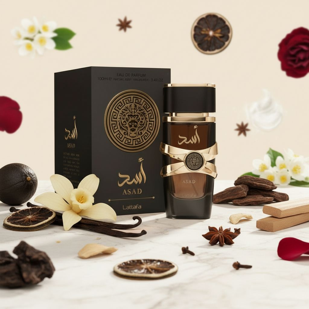LATTAFA Collection Asad Noir Eau de Parfum - 100ml - ingredients