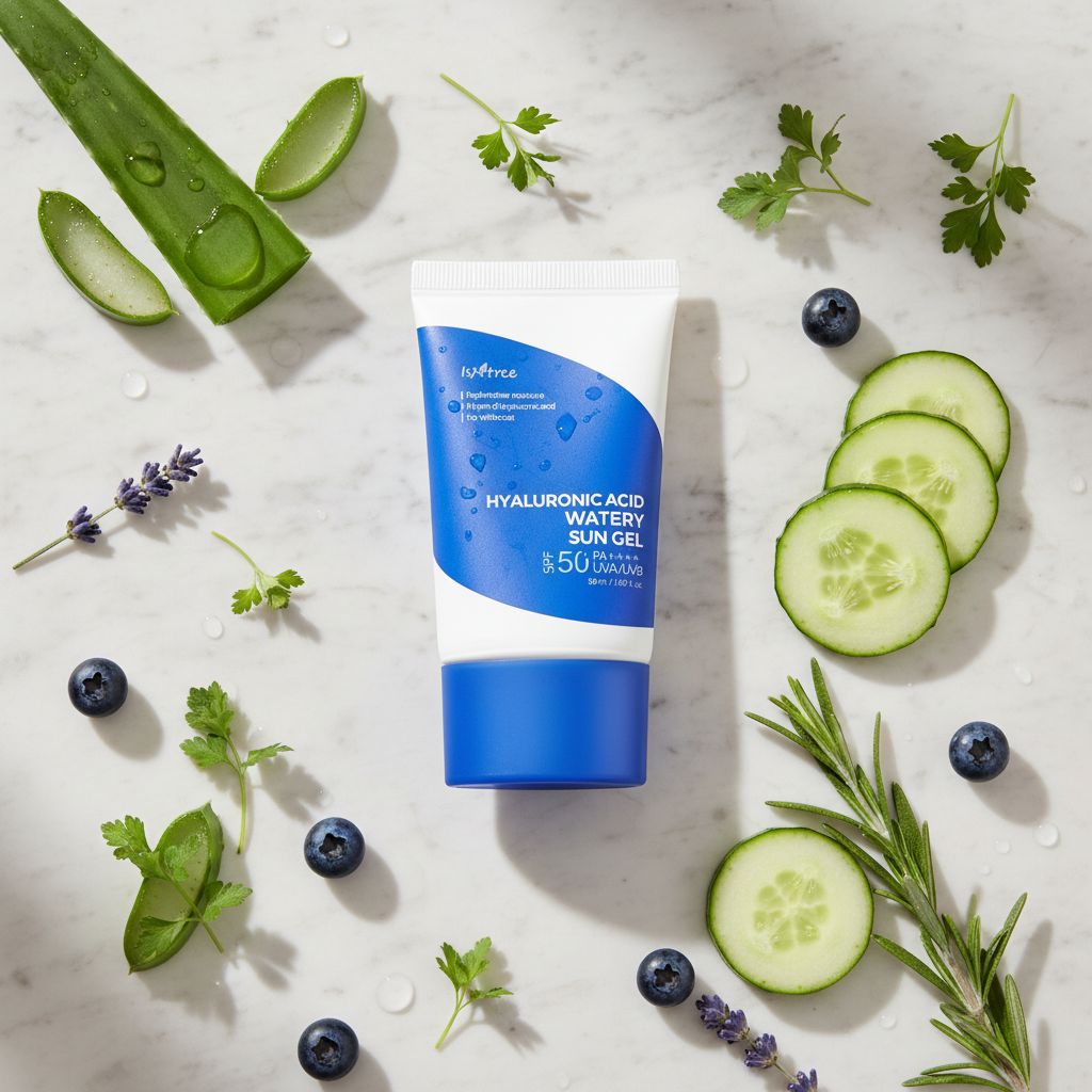 Isntree - Hyaluronic Acid Watery Sun Gel SPF 50+ PA++++ — Protection solaire ultra-légère hydratante - ingredients