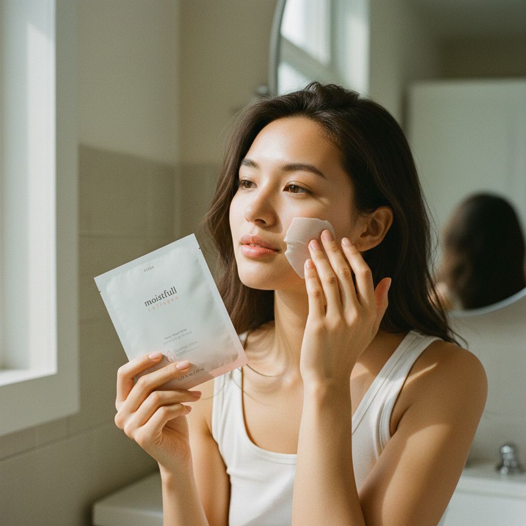 Etude House – Moistfull Collagen Deep Sheet Mask – 1pc — Hydratation intense au collagène - lifestyle