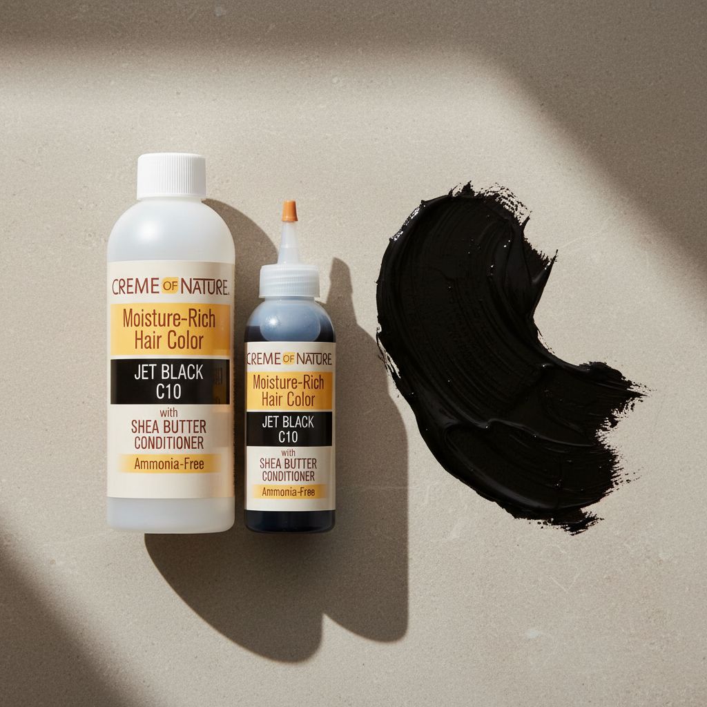 Creme of Nature Coloration Liquide Jet Black C10 - texture