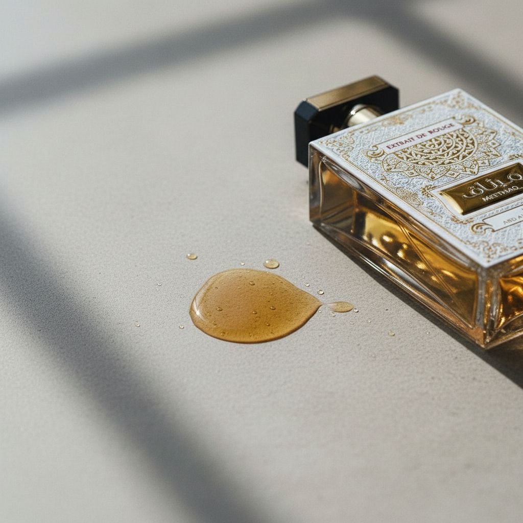 MEETHAQ Extrait De Rouge Eau de Parfum - 100ml BY ARD AL ZAAFARAN - texture