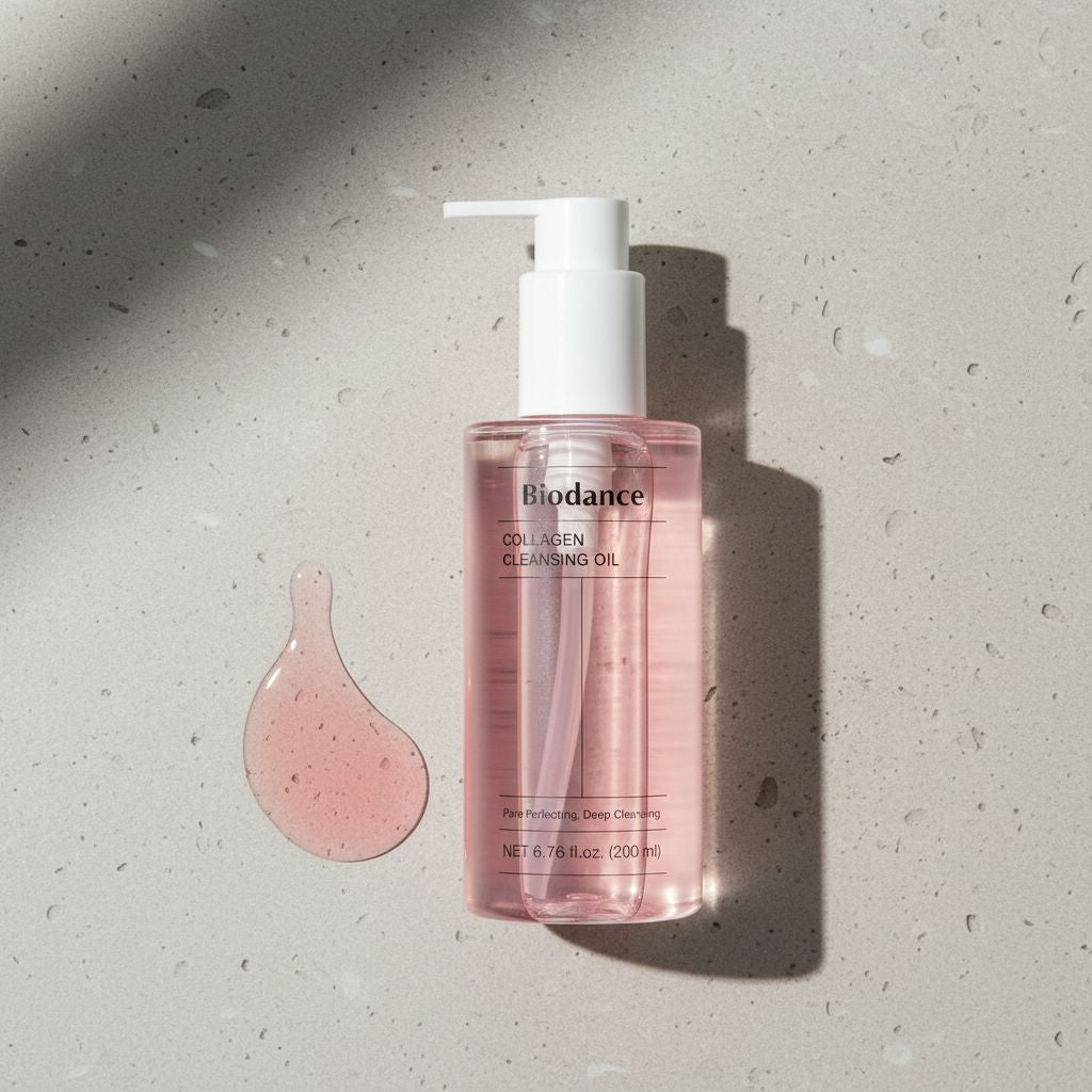 BIODANCE Collagen Cleansing Oil 200ml — Nettoyage doux et collagène régénérant - texture