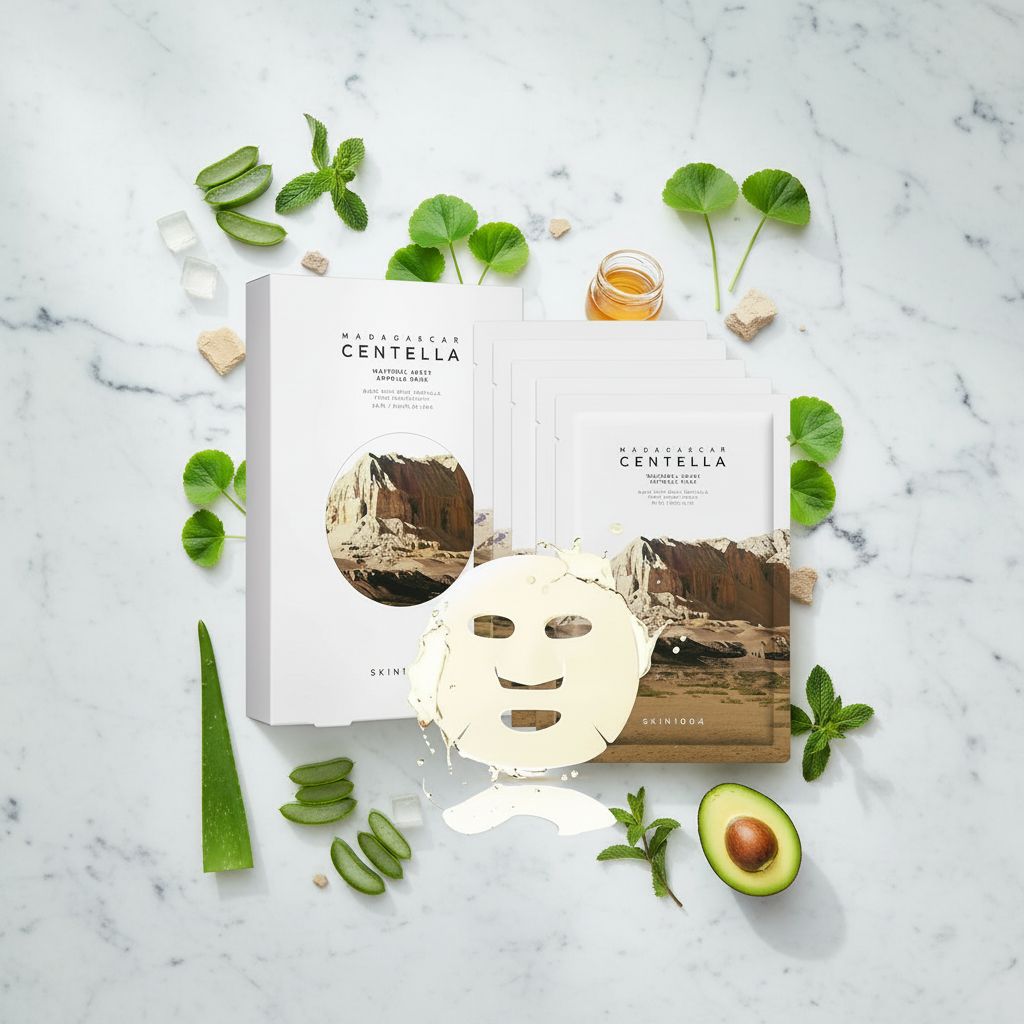 SKIN1004 Madagascar Centella Watergel Sheet Ampoule Mask – Masque Tissu Apaisant - ingredients