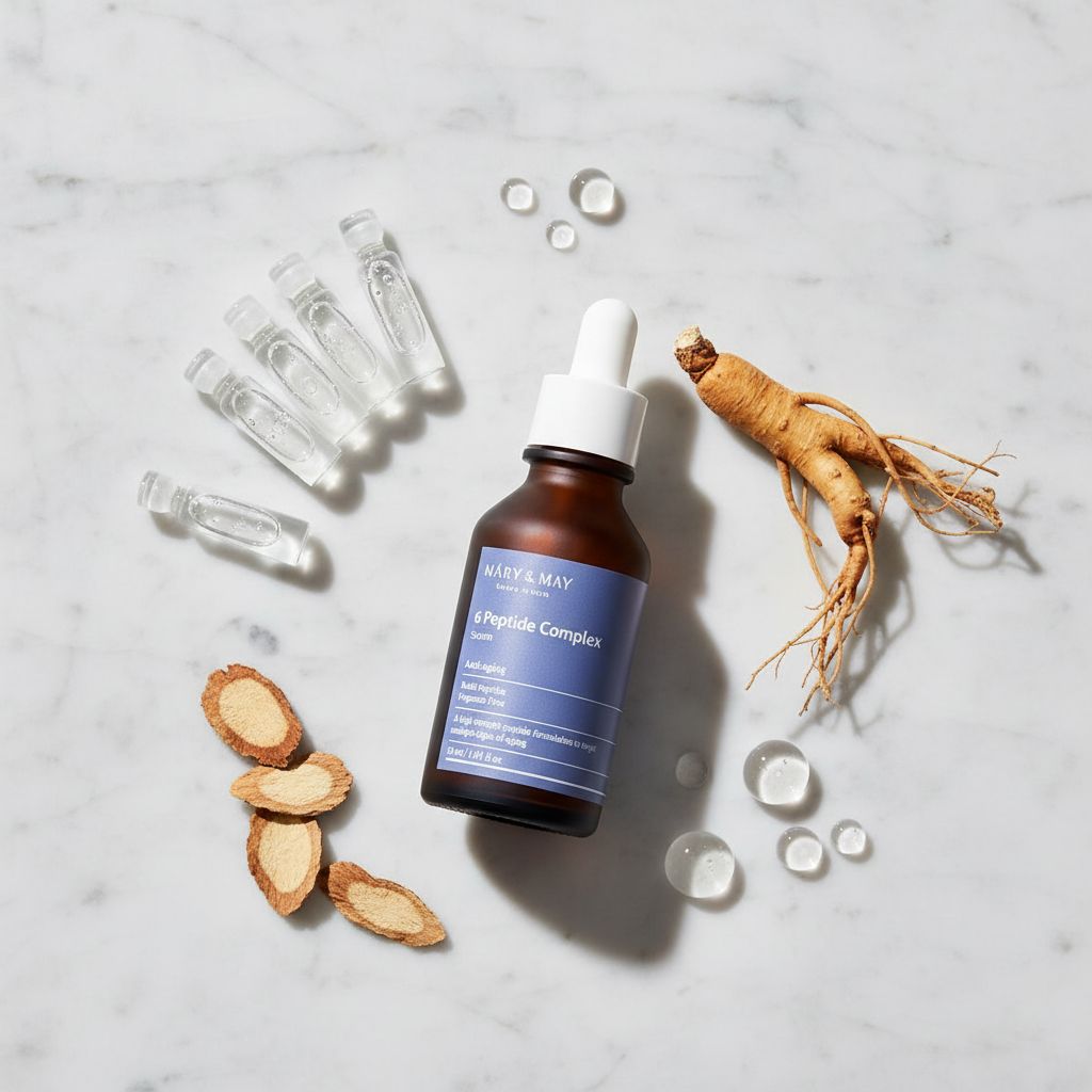 Mary & May - 6 Peptide Complex Serum — Sérum raffermissant anti-âge intensif - ingredients