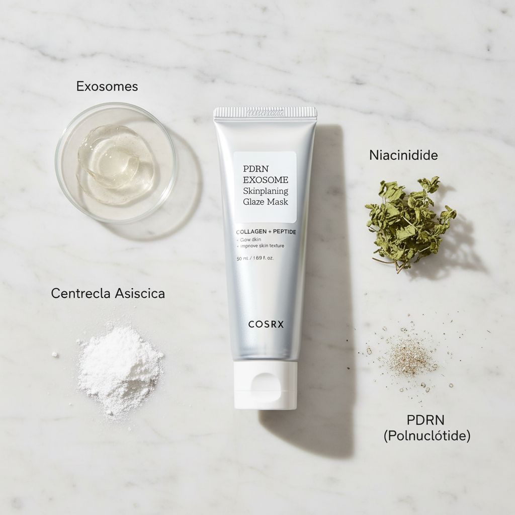 COSRX – PDRN Exosome Skin Planning Glaze Mask — Régénération cellulaire intensive nuit - ingredients