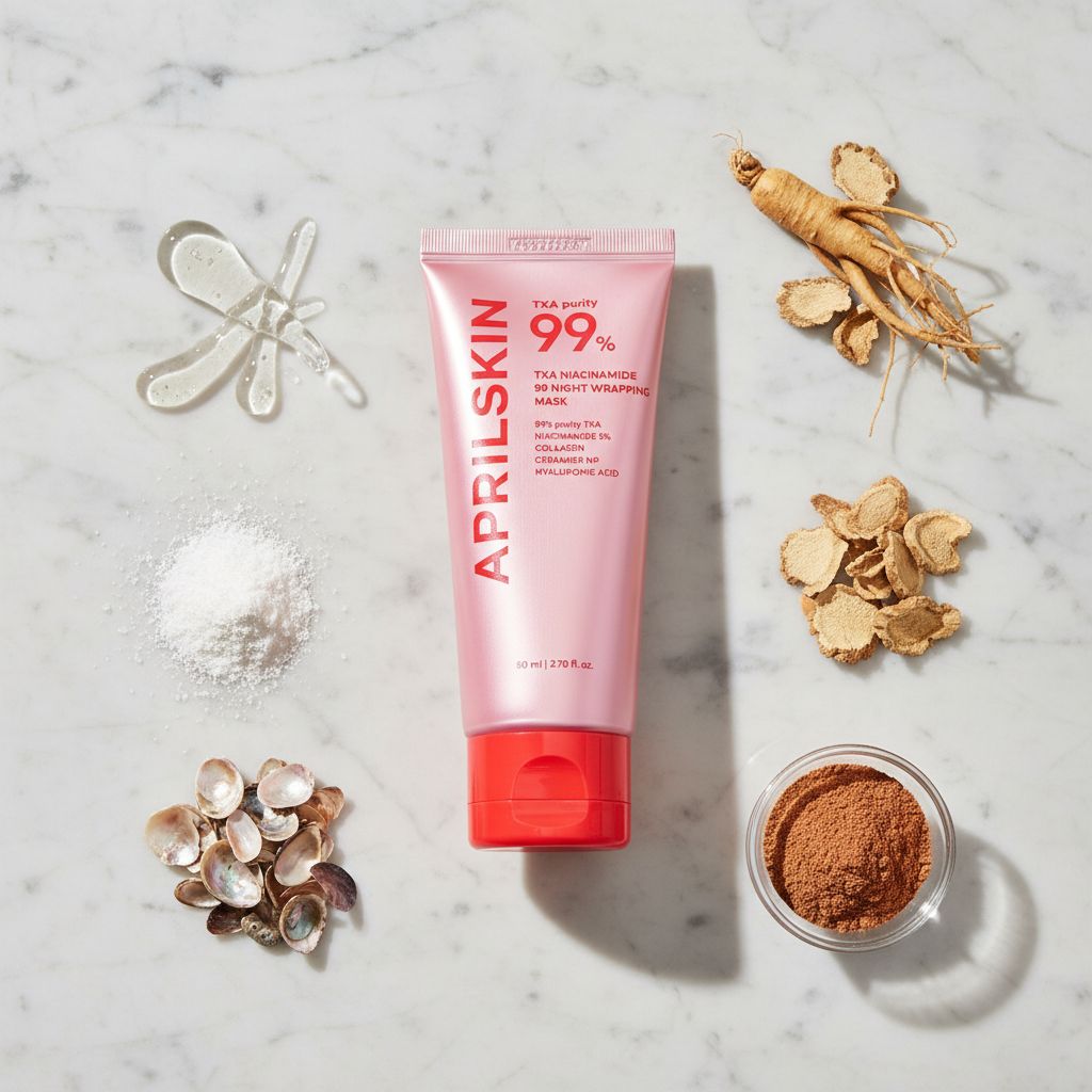 APRILSKIN - TXA Niacinamide 99 Night Wrapping Mask — Soin de nuit anti-rides intensif - ingredients