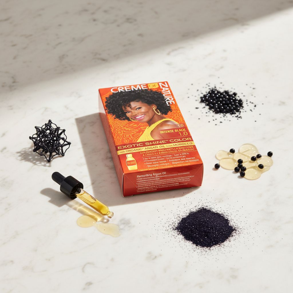 Creme of Nature Gel Hair Color Intensive Black 1.0 - ingredients