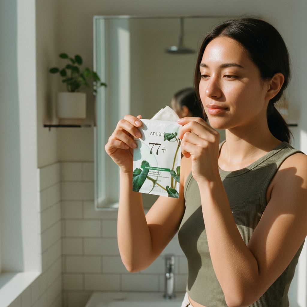 ANUA - Heartleaf 77 Soothing Mask — Apaisement intense et hydratation profonde - lifestyle