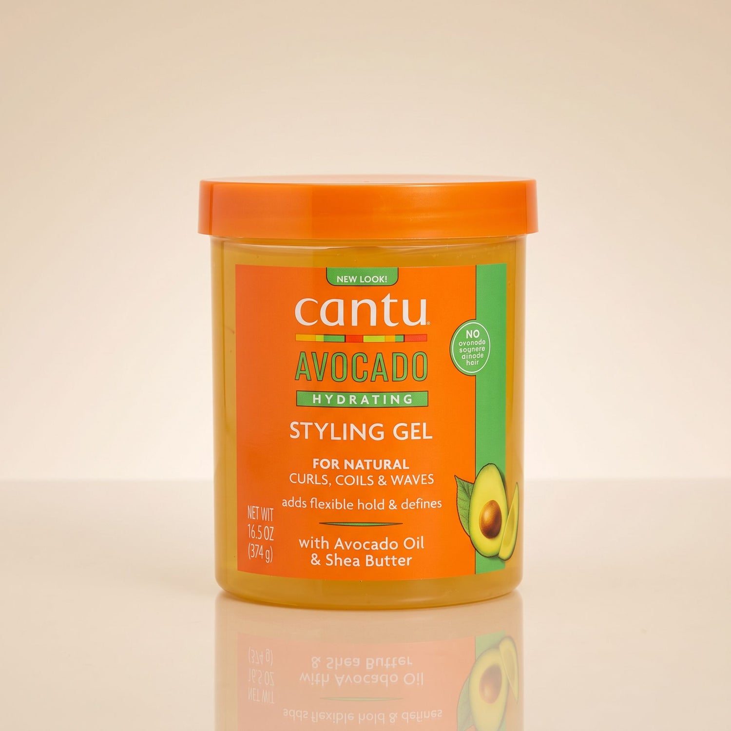 CANTU – Gel Coiffant Fixation Forte 524g (Avocado Gel) - hero