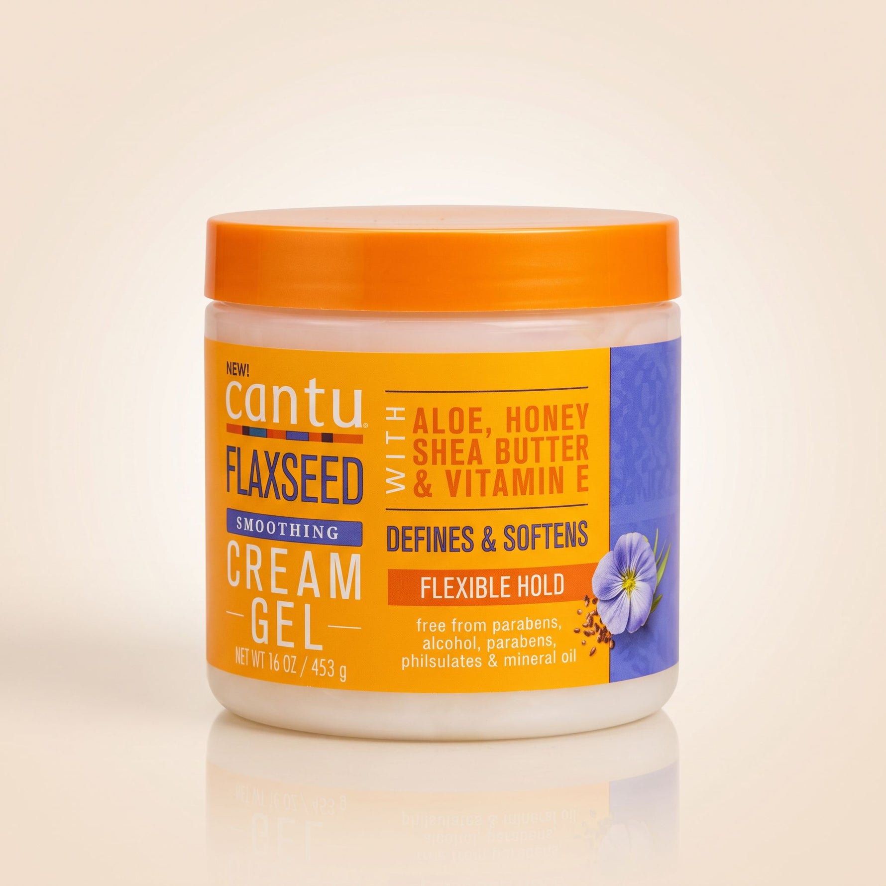 CANTU – Gel Crème Définition Boucles aux Graines de Lin 453g (FS Cream Gel) - hero