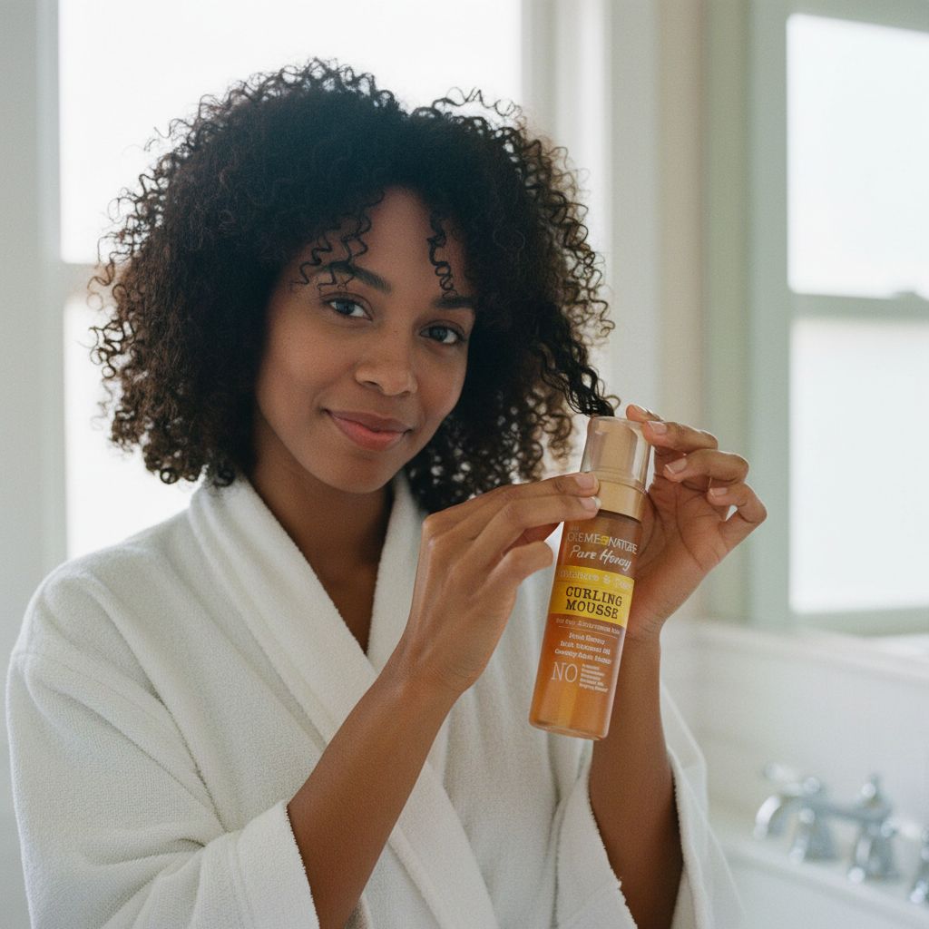 Creme of Nature Pure Honey – Mousse Hair Food Avocat Style, Brillance & Force 7oz (Hair Food Avocado Mousse 3S) - lifestyle