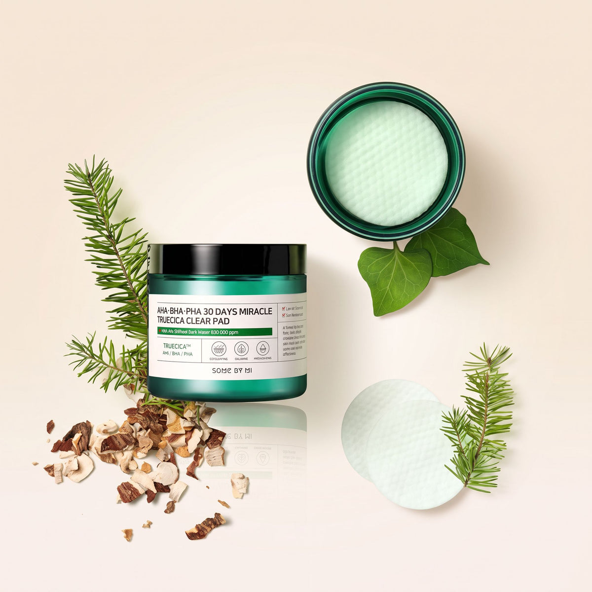 SOME BY MI - AHA-BHA-PHA 30days Miracle Truecica Clear Pad - 70 pad — Exfolie et apaise en 30 jours - hero