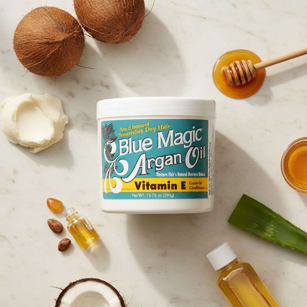 Blue Magic Argan Vitamine E 13.75oz - ingredients