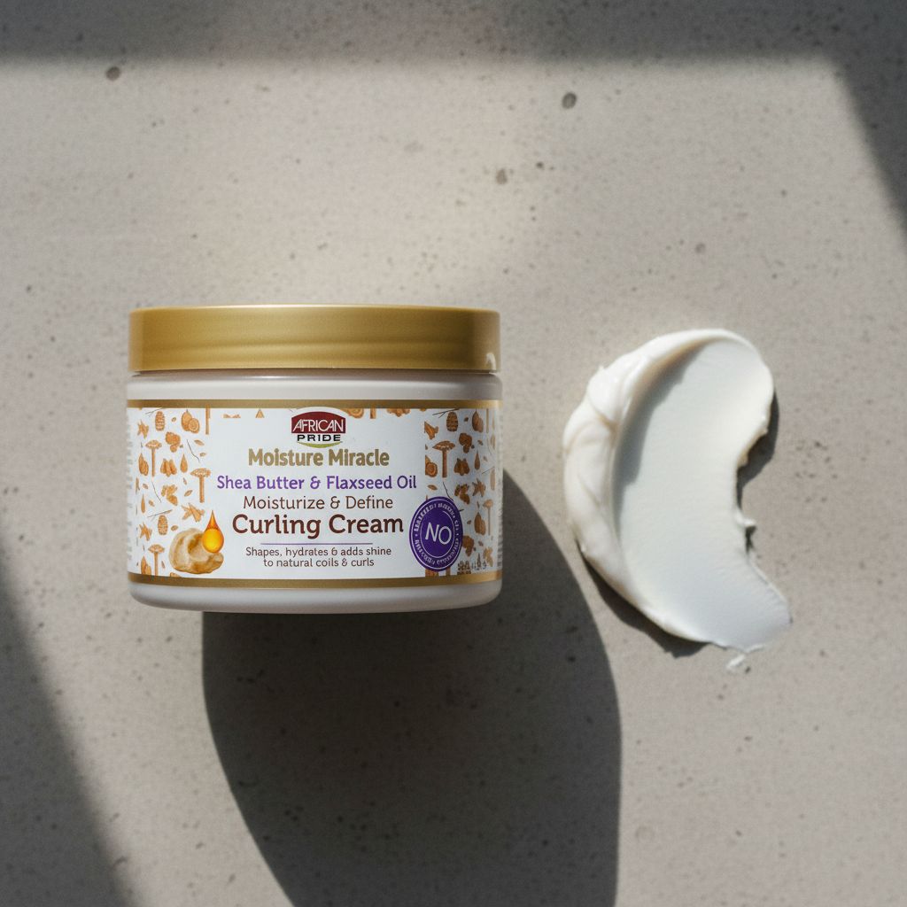 African Pride Moisture Miracle – Crème Coiffante Définition Boucles (Curling Cream) 340g - texture