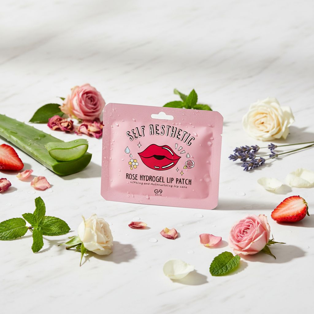 G9 SKIN Self Aesthetic Rose Hydrogel Lip Patch – Patch Hydrogel Hydratant pour les Lèvres - ingredients