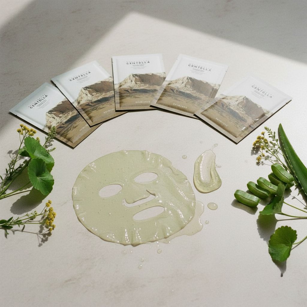 SKIN1004 – Madagascar Centella Watergel Sheet Ampoule Mask – 5 masques - texture