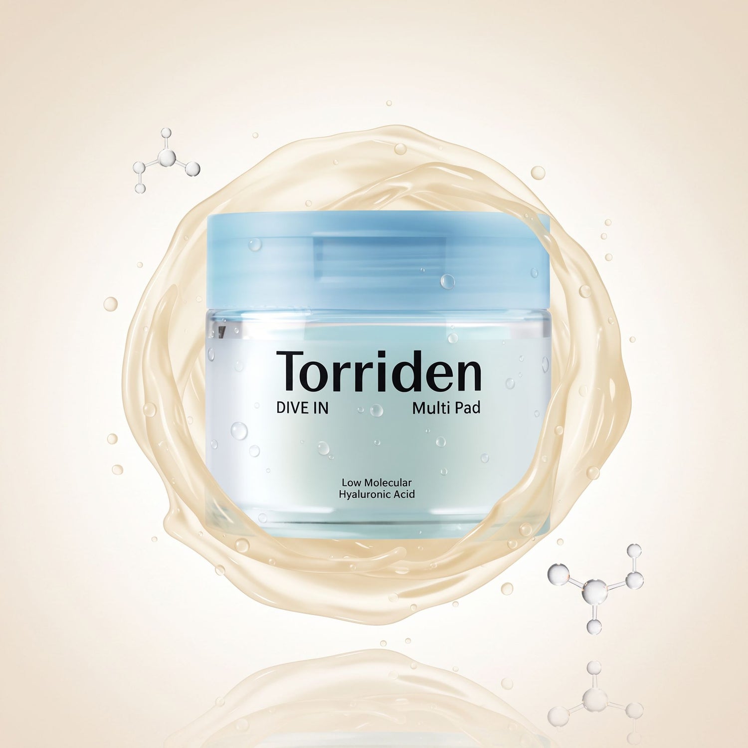 Torriden Hyaluronic Soothing Toner Pads – Disques Hydratants Apaisants 80 pcs - hero
