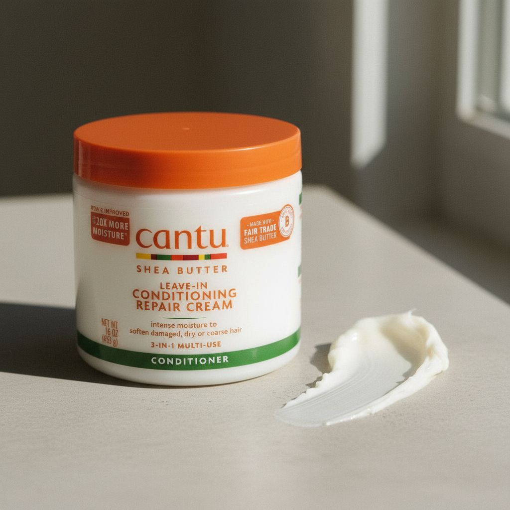CANTU – Crème Sans Rinçage Réparatrice Karité 16oz (SB Leave-In Conditioning Repair Cream) - texture
