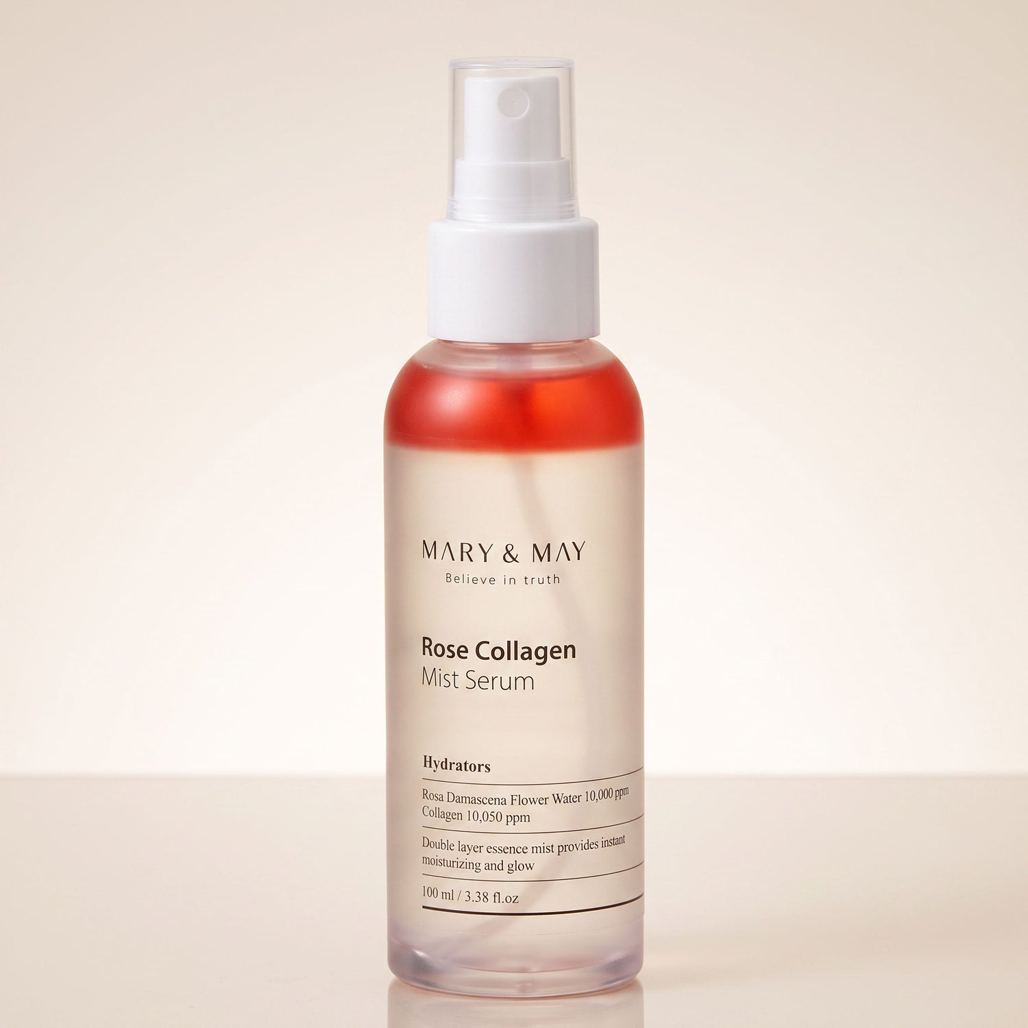[Mary&May] Rose Collagen Mist Serum 100ml — Hydratation et éclat à la rose - hero