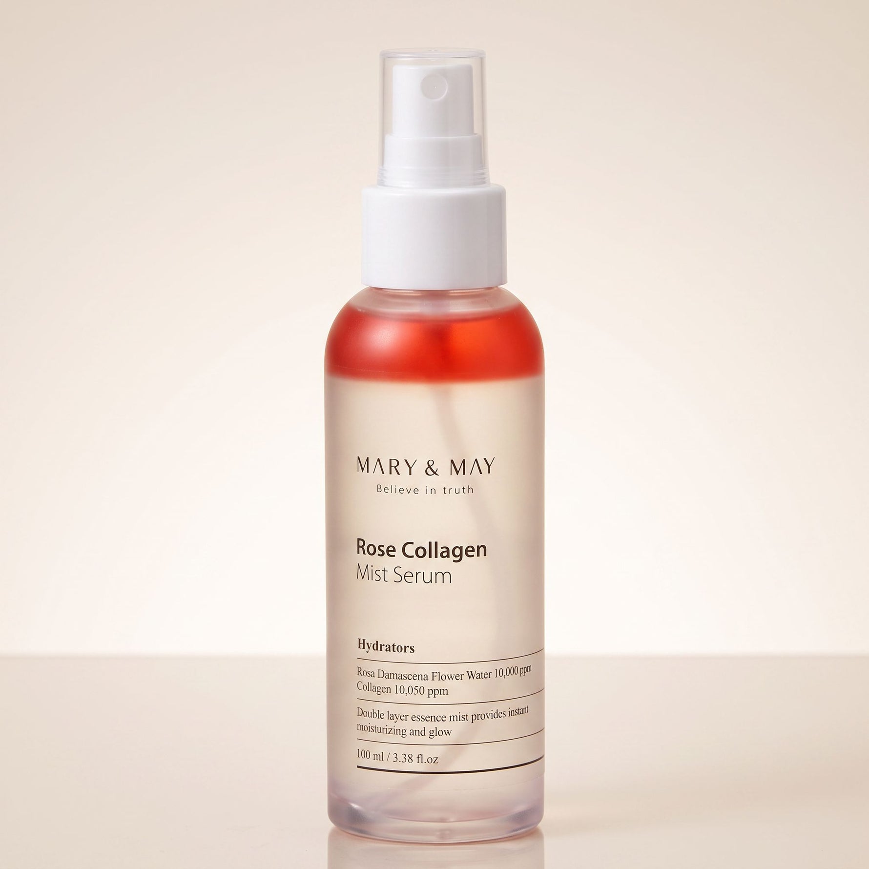 [Mary&May] Rose Collagen Mist Serum 100ml — Hydratation et éclat à la rose - hero