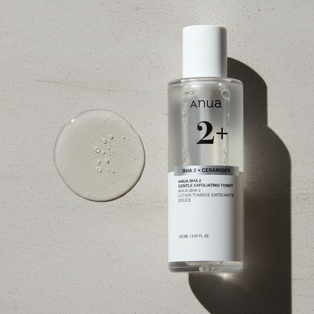 ANUA BHA 2 + CERAMIDES GENTLE EXFOLIATING TONER 150ml — Exfoliation douce et apaisante - texture