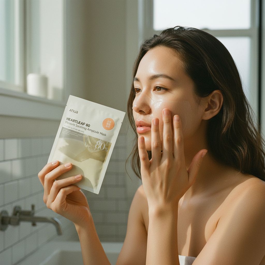 Anua - Heartleaf 80 Moisture Soothing Ampoule Mask — Sérénité et hydratation intense - lifestyle