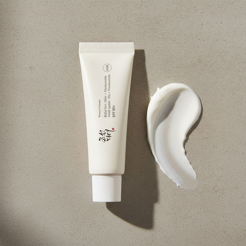 [Beauty of Joseon(EU)](MINI) RELIEF SUN : RICE + PROBIOTICS 10ML (EU) — Protection solaire apaisante riz - texture