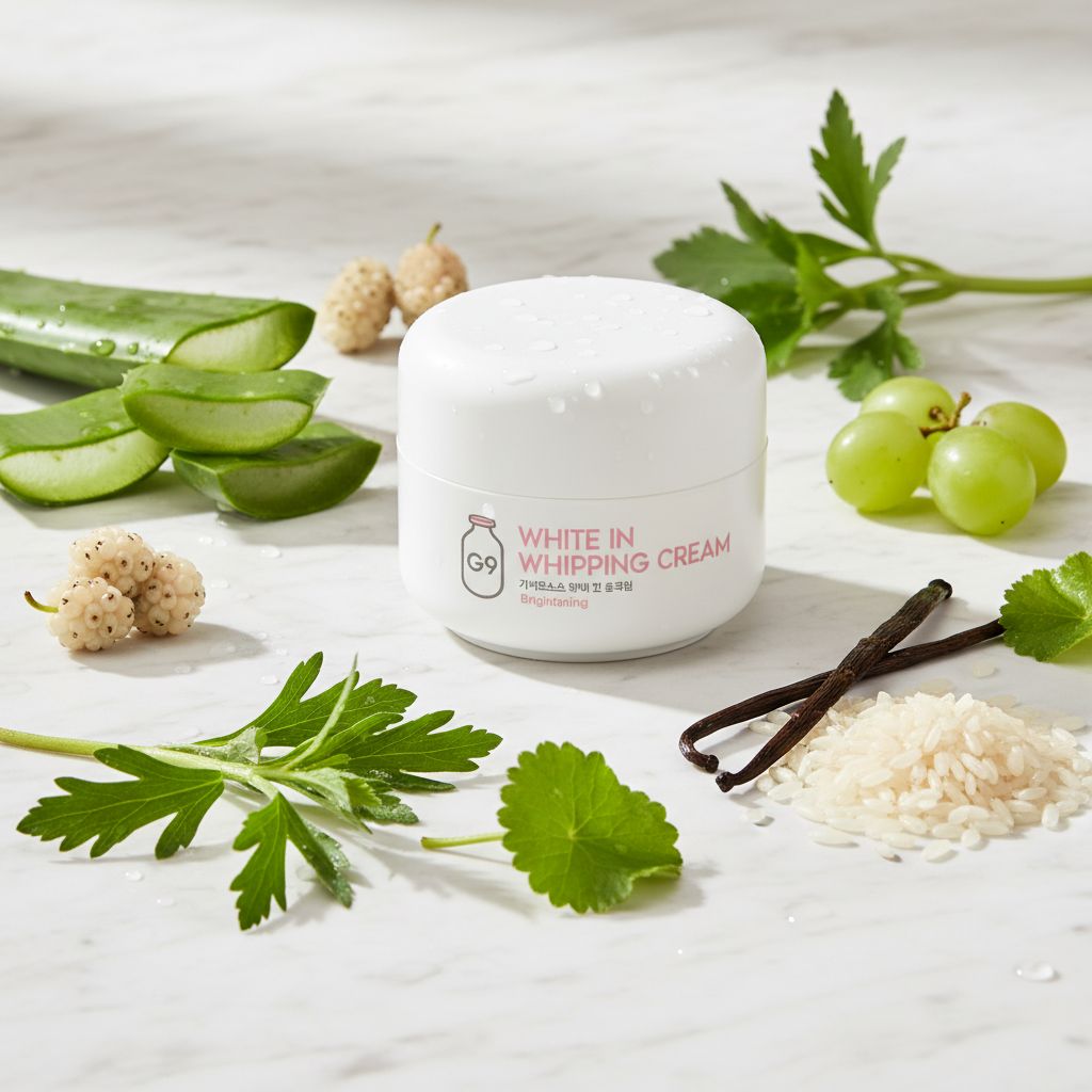 G9 SKIN White In Whipping Cream – Crème Éclat Hydratante - ingredients