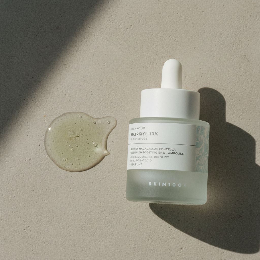 [Skin1004] Madagascar Centella Matrixyl 10 Boosting Shot Ampoule 9ml — Boost régénérant pour peau radieuse - texture