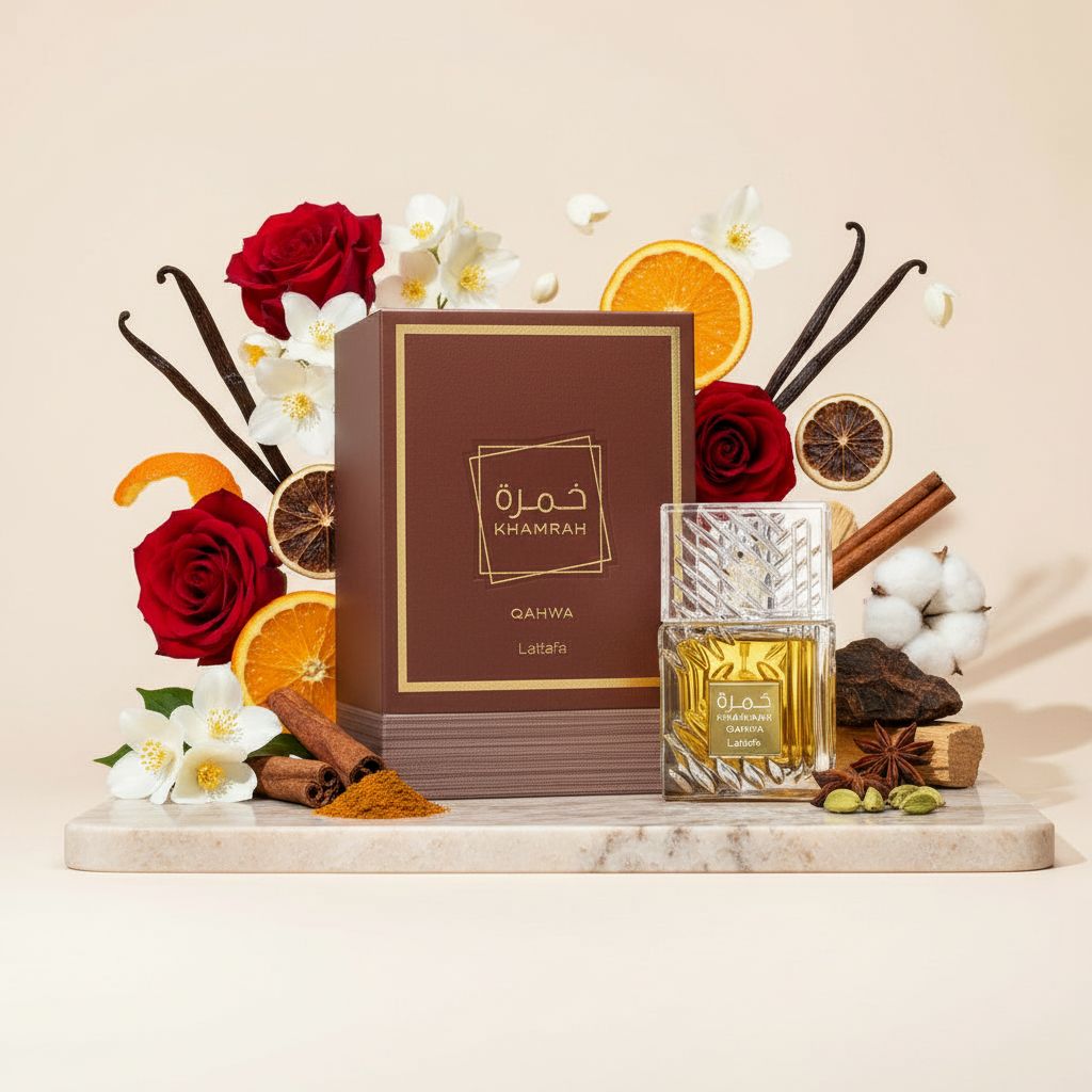 LATTAFA Khamrah Qahwa Eau de Parfum -100ml - ingredients
