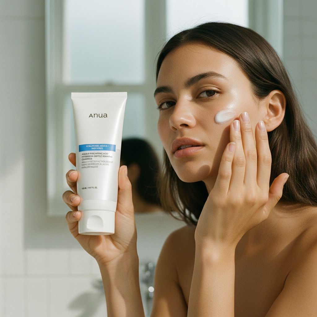 [ANUA] 8 HYALURONIC ACID HYDRATING GENTLE FOAMING CLEANSER 150ml — Nettoyage doux et hydratant - lifestyle