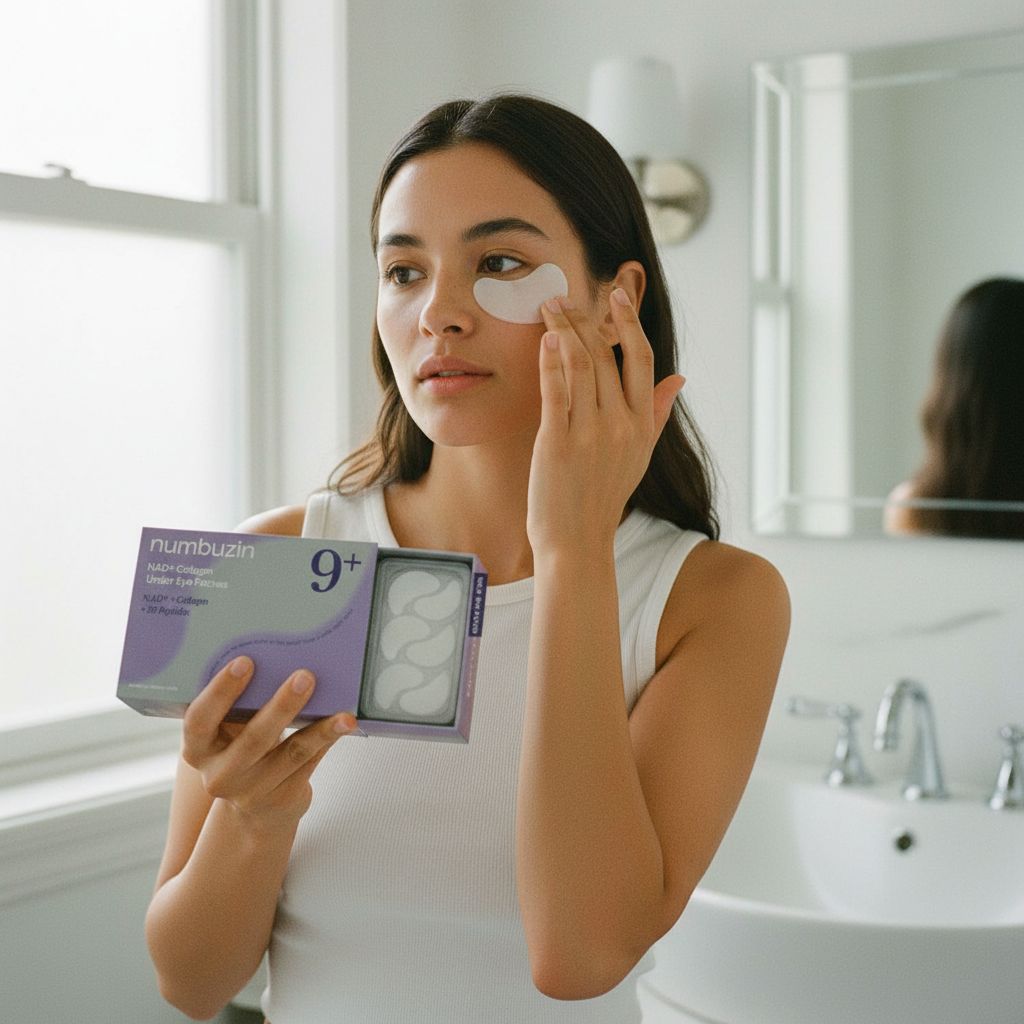 [Numbuzin] 5ea) No.9 NAD Collagen Under Eye Patches — Contour des yeux régénérant collagène - lifestyle
