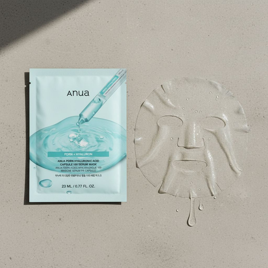 Anua - PDRN Hyaluronic Acid Capsule 100 Serum Mask — Hydratation intensive et repulpante - texture