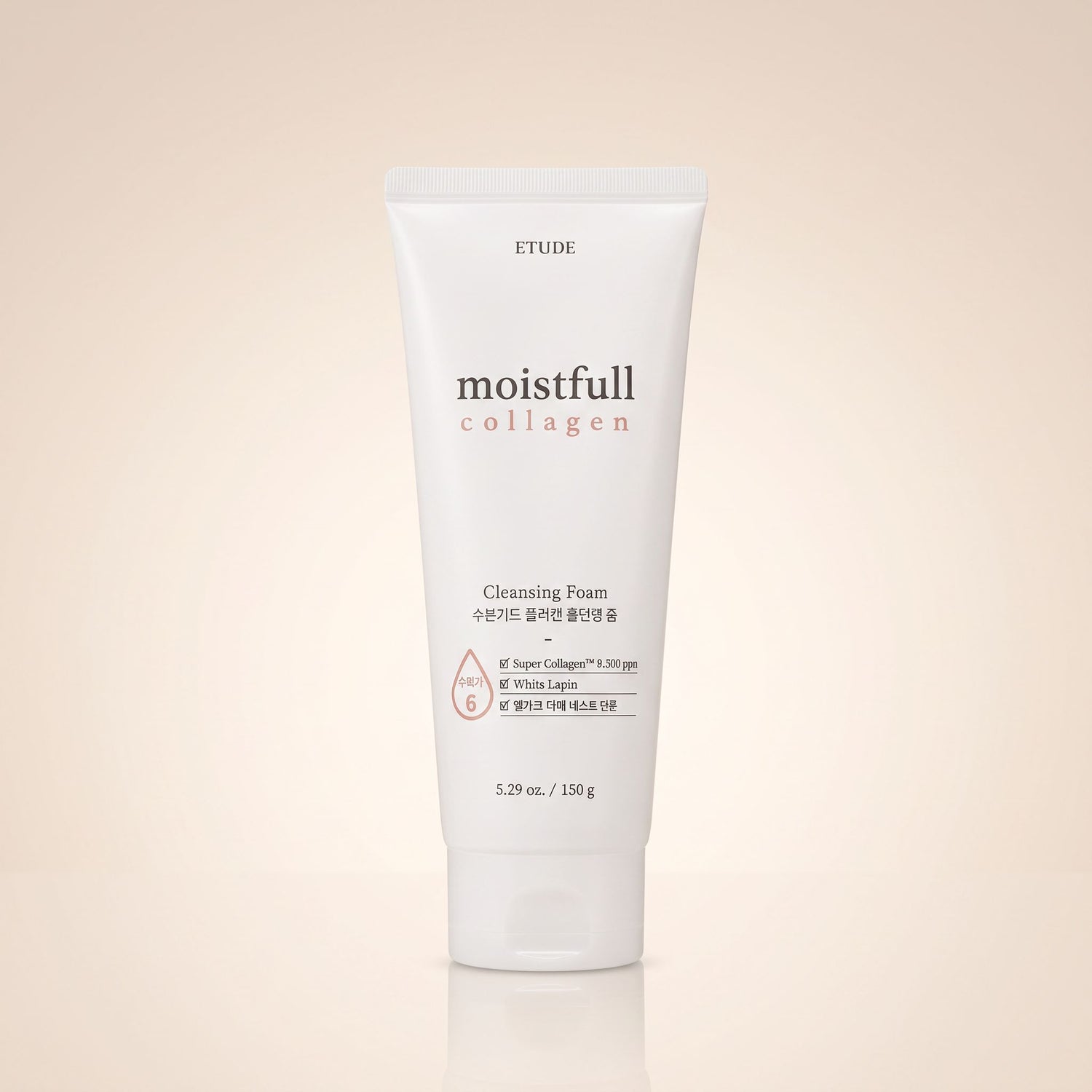 Etude Moistfull Collagen Cleansing Foam – Mousse Nettoyante Hydratante au Collagène 150 g - hero