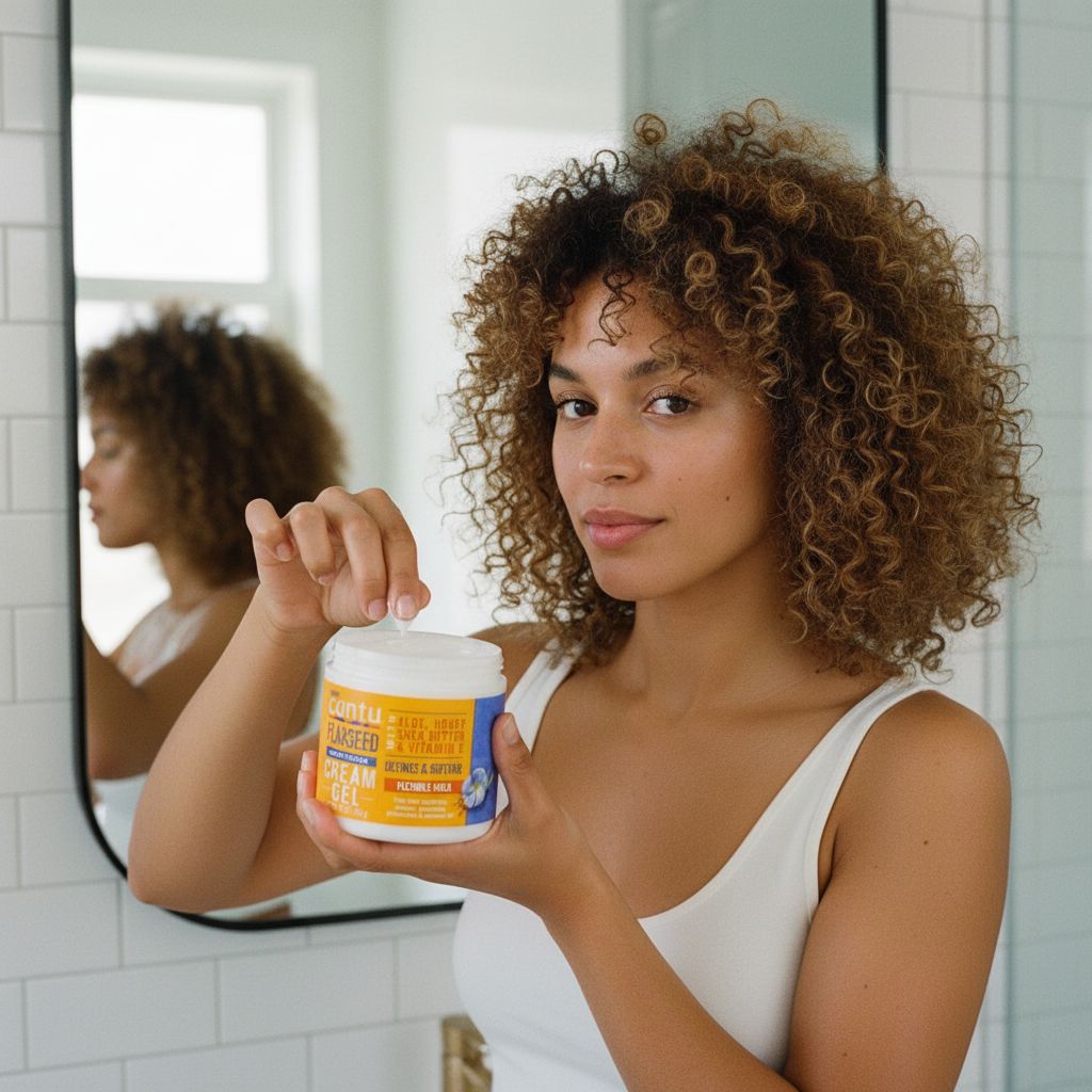 CANTU – Gel Crème Définition Boucles aux Graines de Lin 453g (FS Cream Gel) - lifestyle