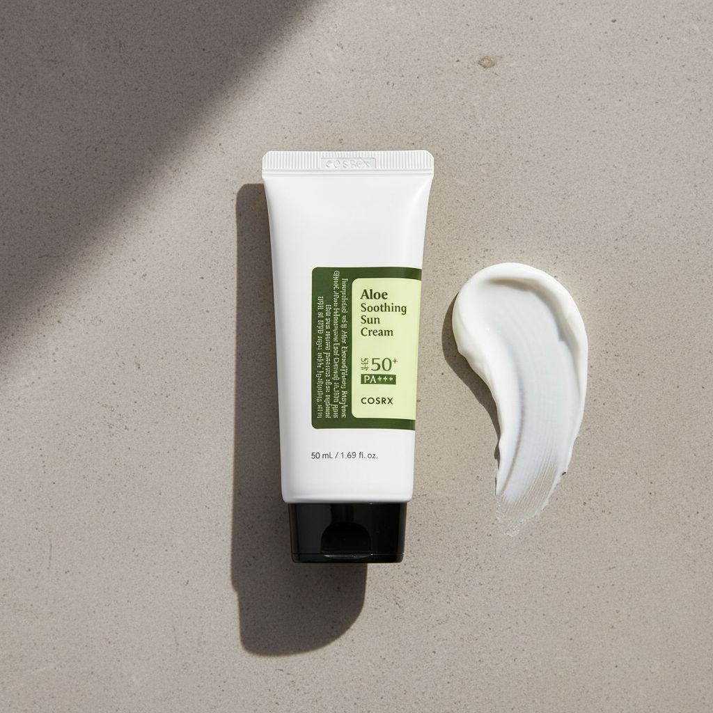 COSRX Aloe Soothing Sun Cream SPF50+ – Crème Solaire Apaisante à l’Aloe Vera 50 ml - texture