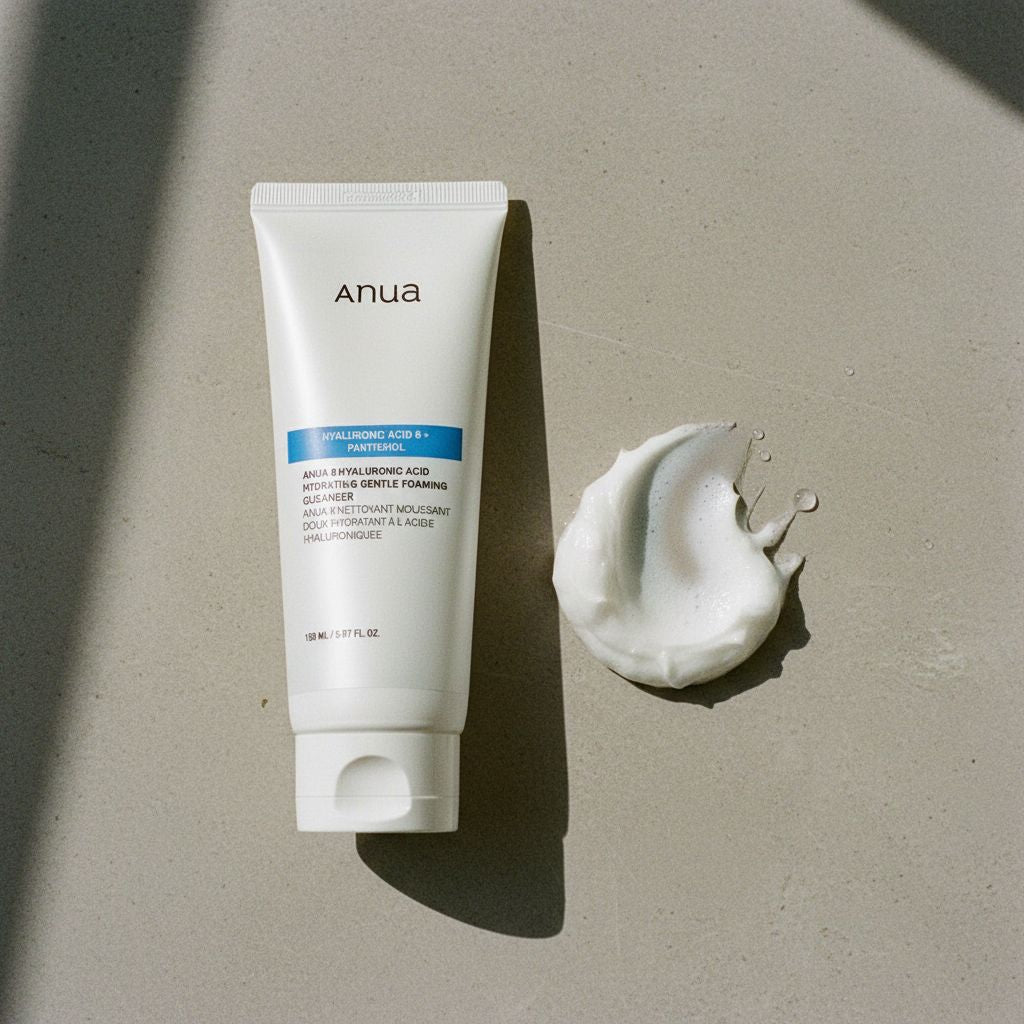 [ANUA] 8 HYALURONIC ACID HYDRATING GENTLE FOAMING CLEANSER 150ml — Nettoyage doux et hydratant - texture