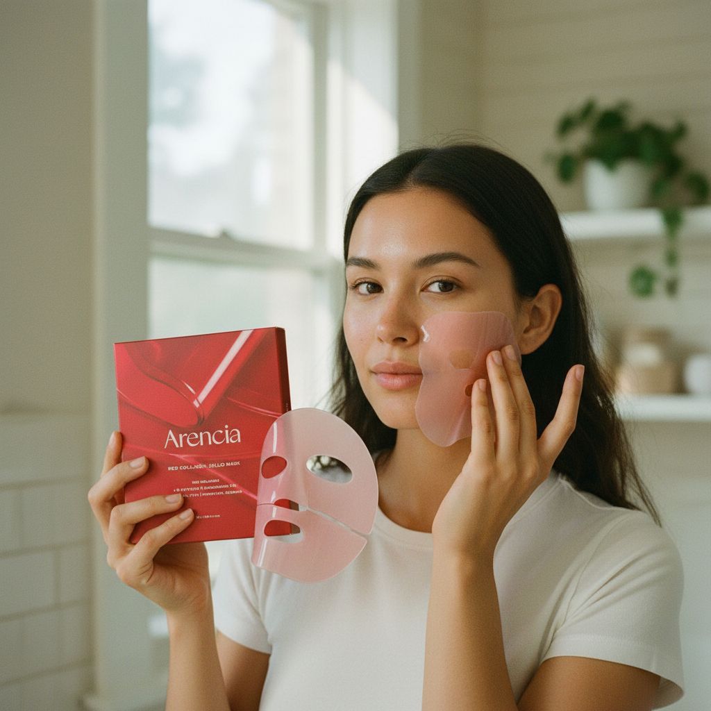Arencia – Red Collagen Jello Mask — Masque gélatineux repulpant intense - lifestyle