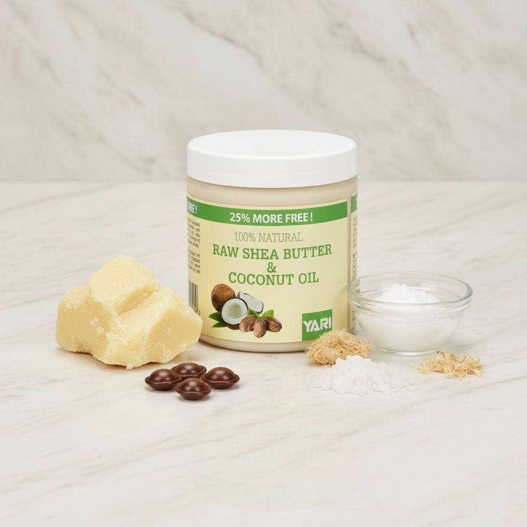 Yari Beurre de Karité Brut & Huile de Coco 250 ml - ingredients