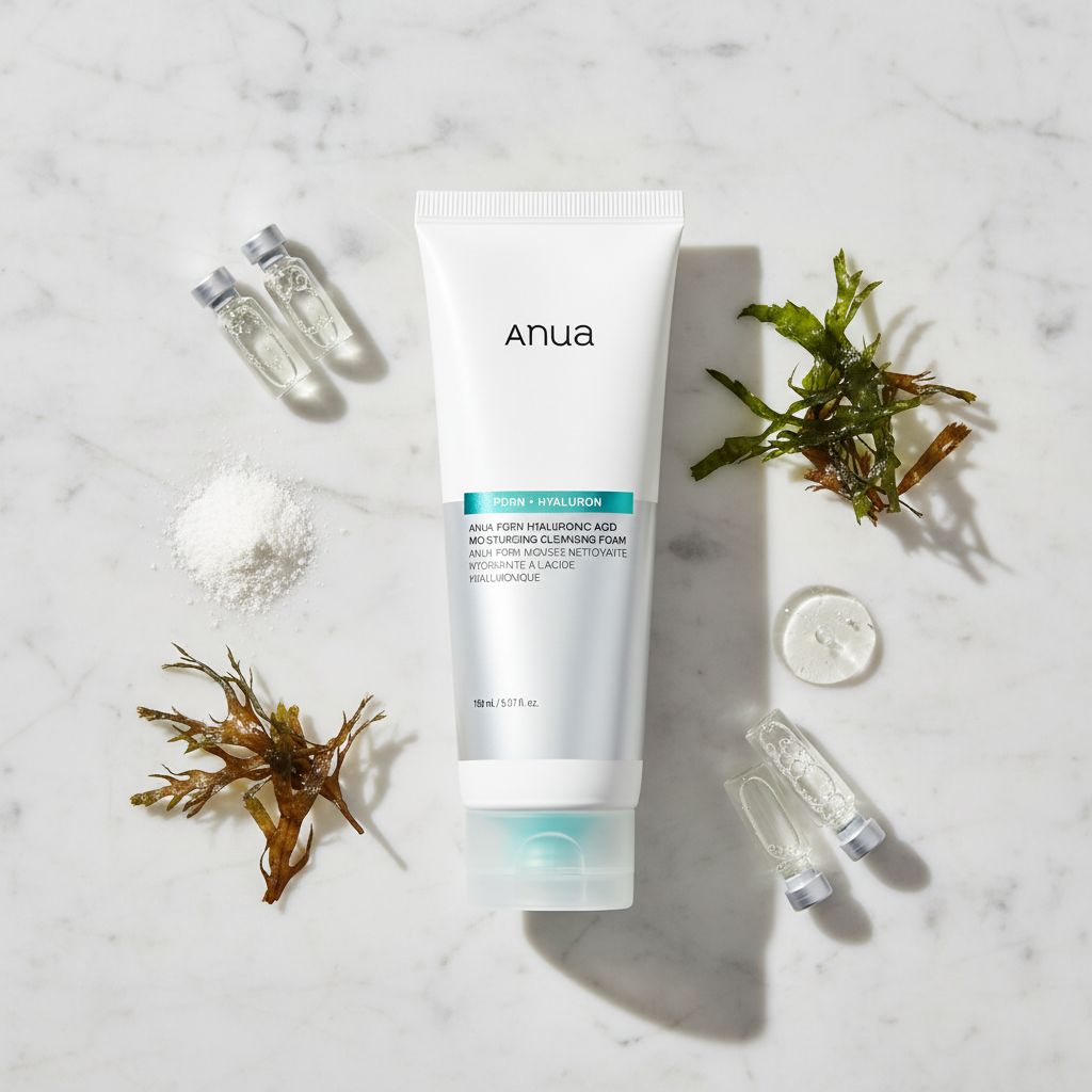 Anua - PDRN Hyaluronic Acid Moisturizing Cleansing Foam 150ml — Mousse nettoyante ultra hydratante - ingredients