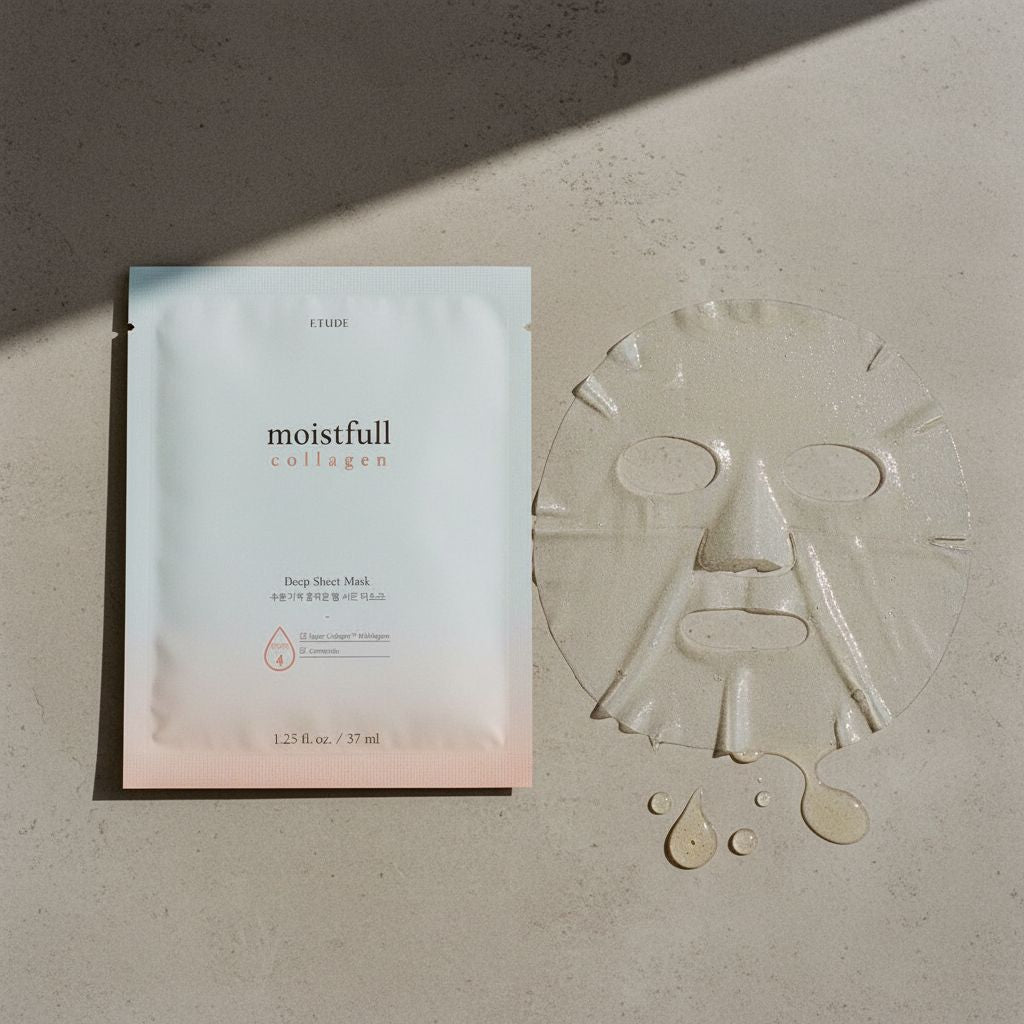 Etude House – Moistfull Collagen Deep Sheet Mask – 1pc — Hydratation intense au collagène - texture