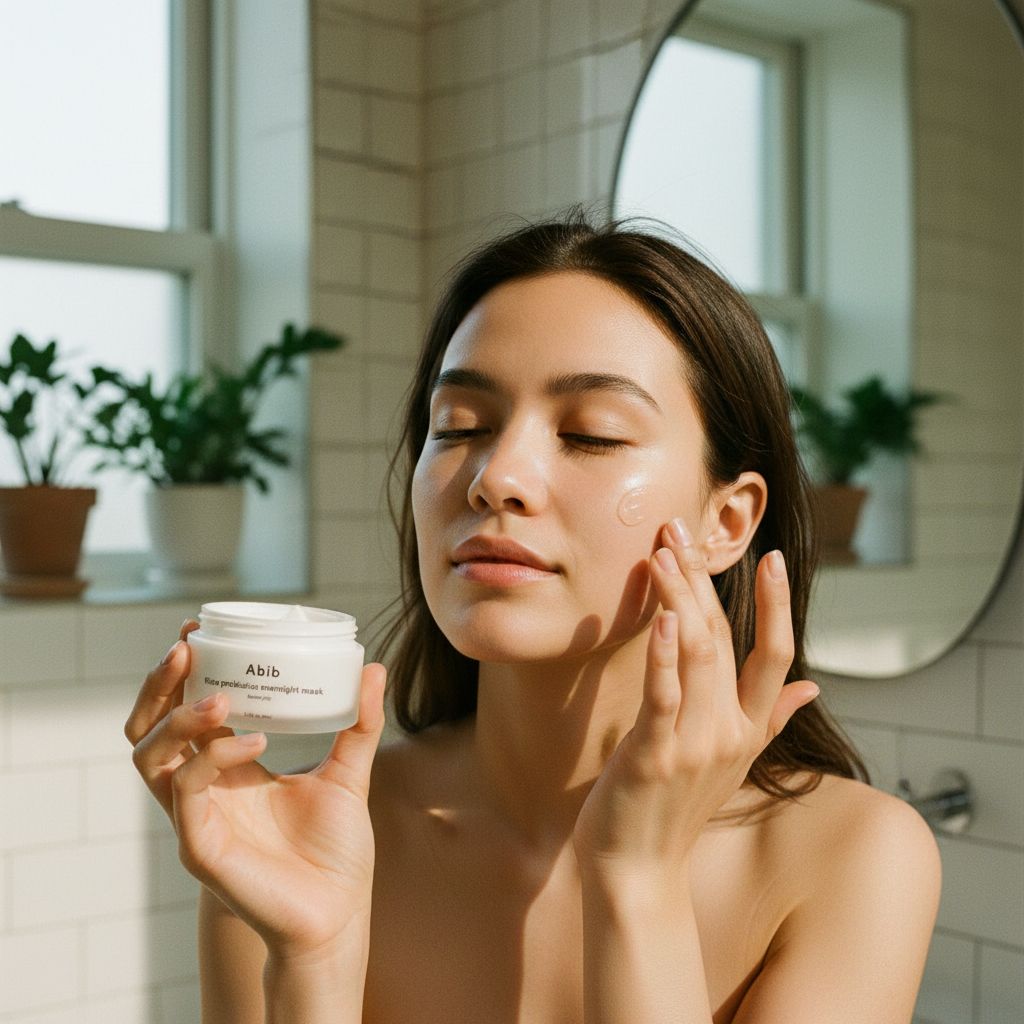 [Abib] RICE PROBIOTICS OVERNIGHT MASK BARRIER JELLY 80ml — Barrière réparatrice nuit intensive - lifestyle