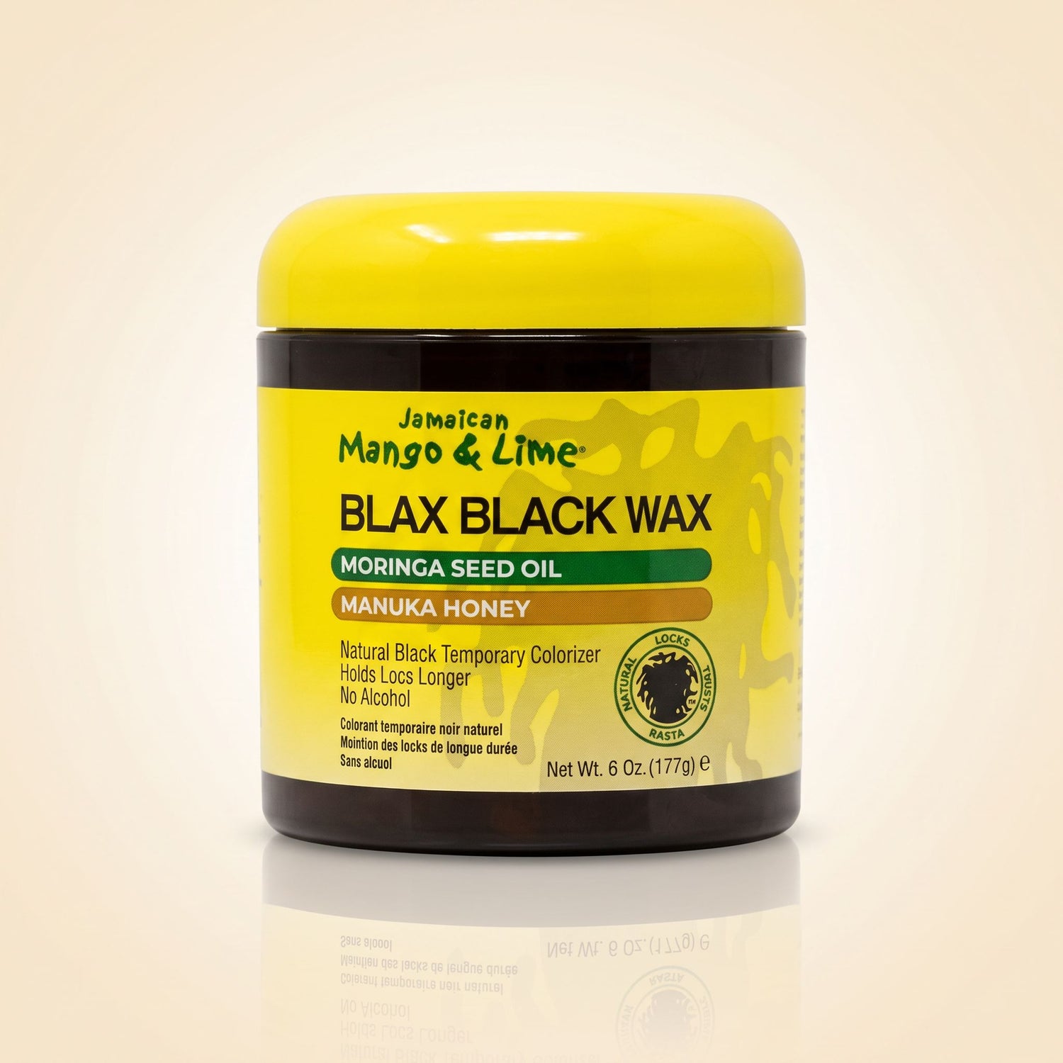 JM&L BLAX BLACK WAX Moringa seed Oil Manuka Honey 177g 6oz - hero