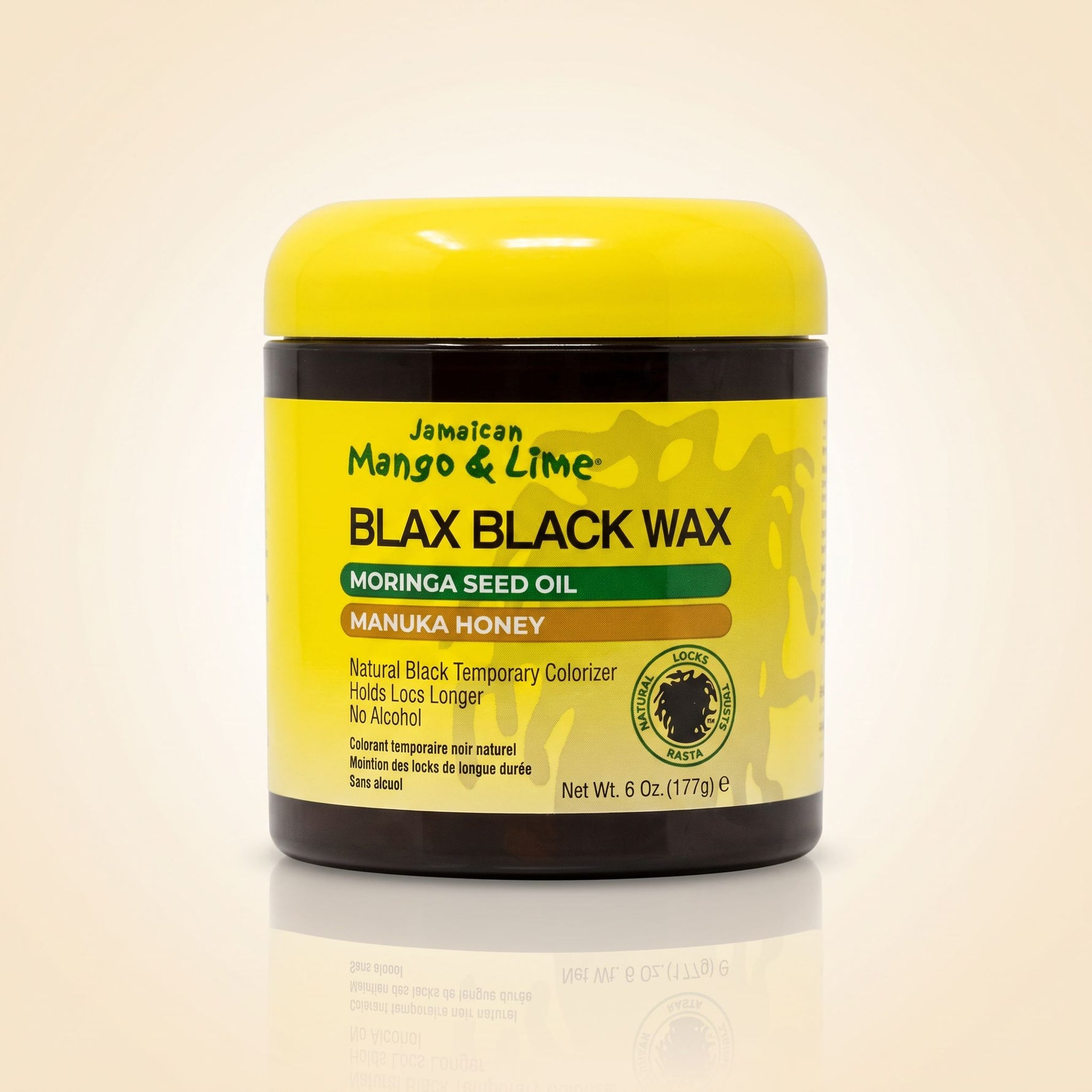 JM&L BLAX BLACK WAX Moringa seed Oil Manuka Honey 177g 6oz - hero