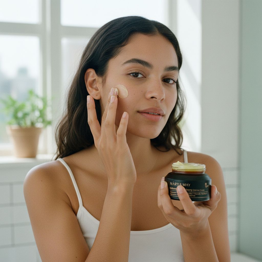 [Mary&May] (Renew) Idebenone + Blackberry complex intensive total care cream 70g — Soin intensif rajeunissant complet - lifestyle