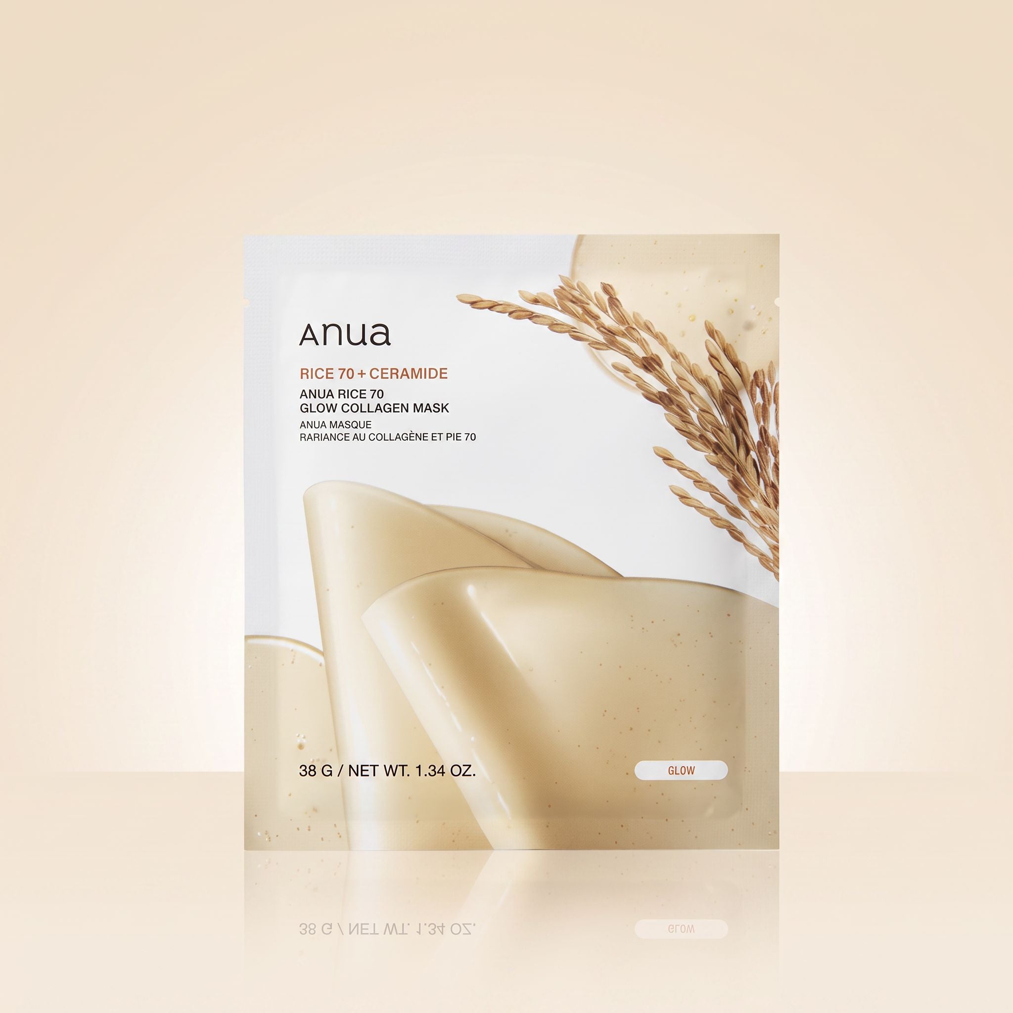 ANUA RICE 70 GLOW COLLAGEN MASK - hero