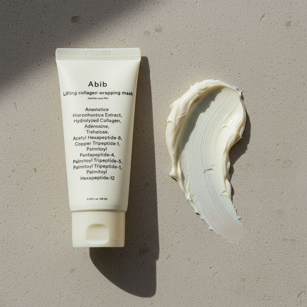 Abib - Lifting Collagen Wrapping Mask Jericho Rose Film — Masque liftant collagène anti-âge - texture