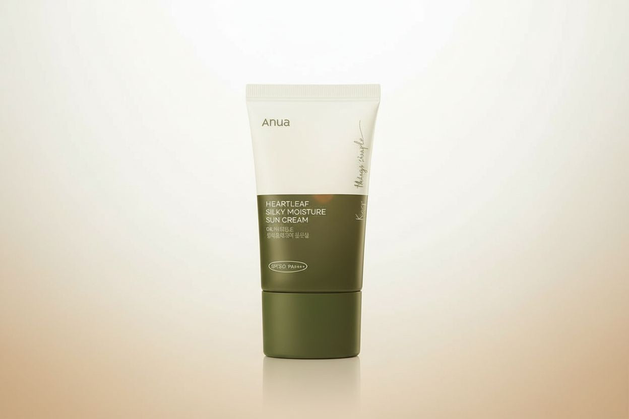 [ANUA(EU)] HEARTLEAF SILKY MOISTURE SUNCREAM 50ML (EU) - hero