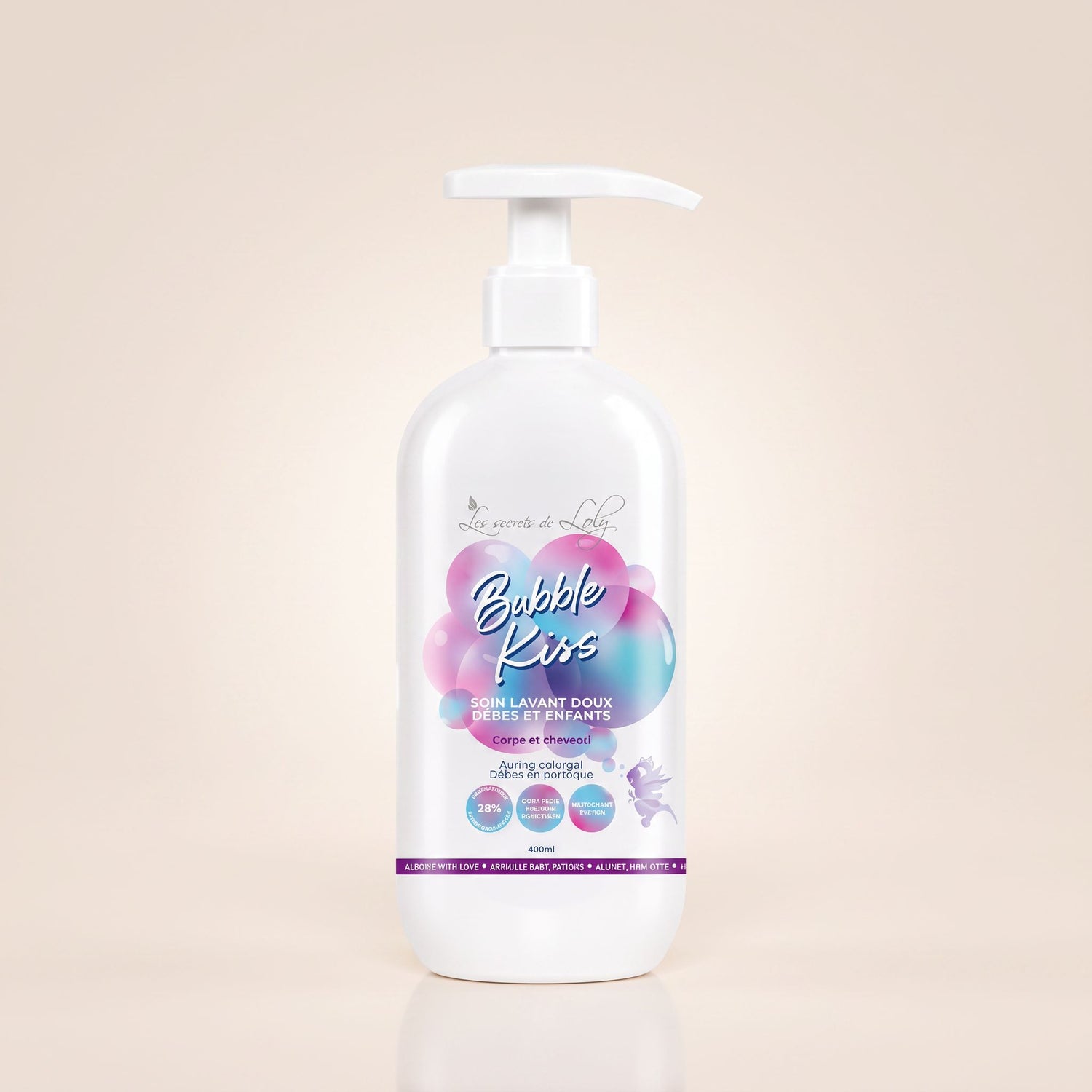 Les Secrets de Loly – Bubble Kiss Soin Démêlant Enfant 400ml - hero